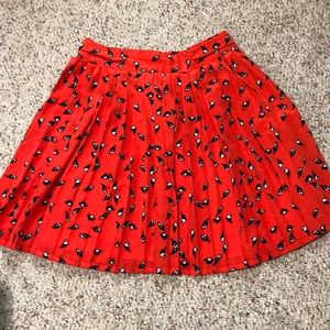 Red bird skirt